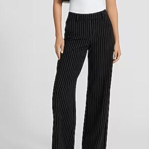 Editor Studio Stretch Twill Mid Rise Pinstripe Trouser Pant